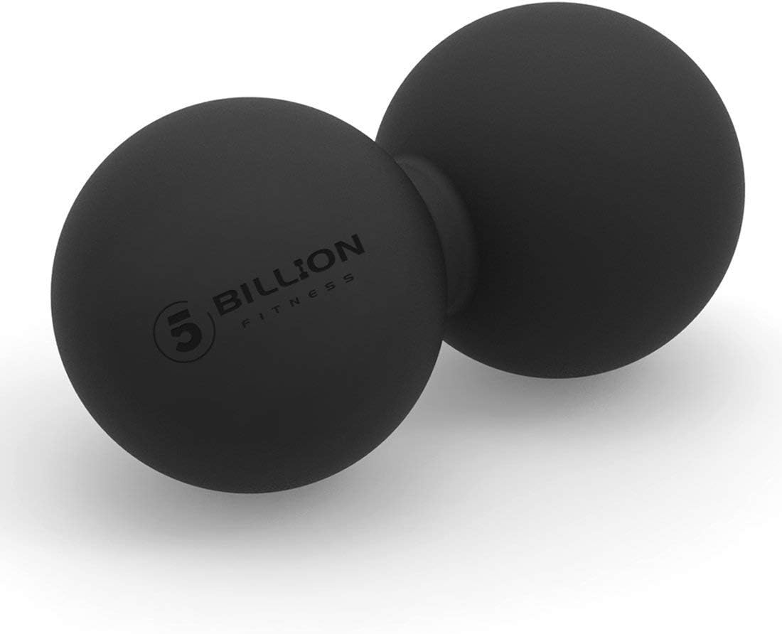 5BILLION FITNESS Peanut Massage Ball,Double Lacrosse Ball and Mobility Massage Ball for Physical Therapy - Deep Tissue Massage Tool for Myofascial Release, Muscle Relaxer, Acupoint Massage (Purple)
