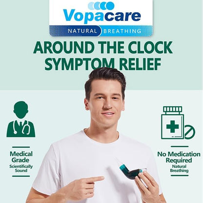 Flutter Valve Breathing Exercise Device for Lungs, Mucus Removal Device, Adjustable Resistance Breathing Trainer, Portable Lung Exerciser for Mucus Clearance
