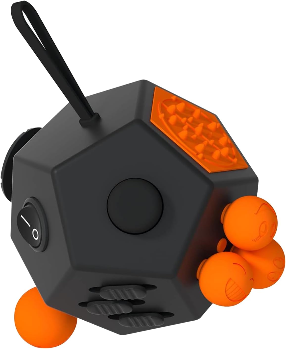 Fidget Dodecagon-12 Sided Fidget Toy Stress Relief Cube for Children and Adults, Silent Compact Classroom Gifts Stocking Stuffers for Teen Boys, Kids(B3 Blue Sky)