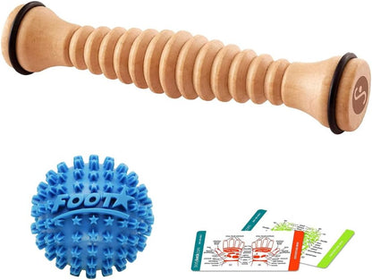 Body Back Foot Star® Massager Ball and Plantar Fasciitis Roller - Soothe Foot Stress, Discomfort, Aches, & Tightness (2-Inch, Blue)
