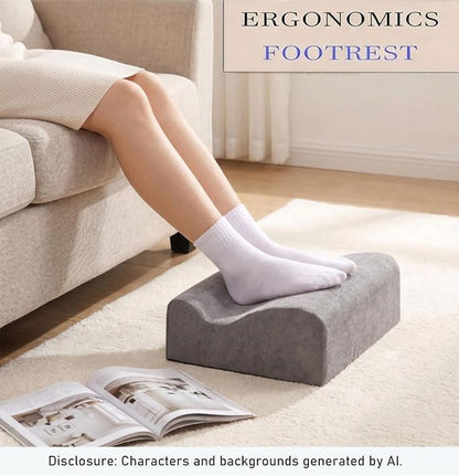 Work Foot Rest Under Desk,Comfort Foot Rest for Couch | Foot Rest For Under Desk at Work,At Soft Ergonomic Footrest,Support Foot Pillow,Heel Chair,Leg Elevation Pillow blue