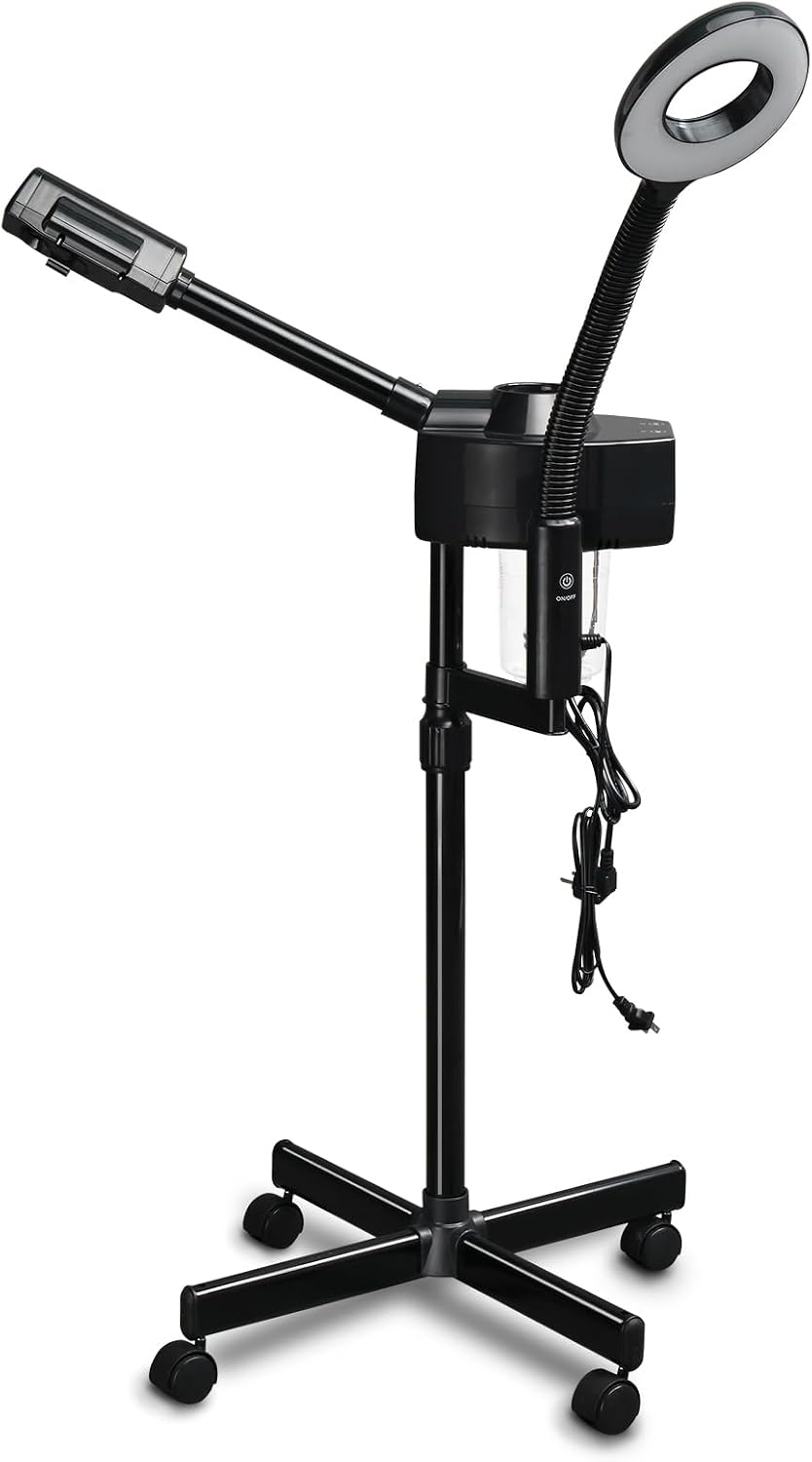 Winado 2 in 1 Facial Steamer with 5X Magnification Light, Deep Cleaning