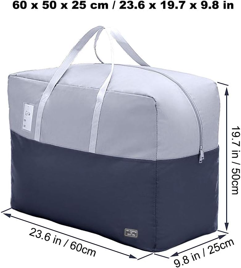 75L large Zipper Under-bed Comforter Storage Bag,2park moving bag