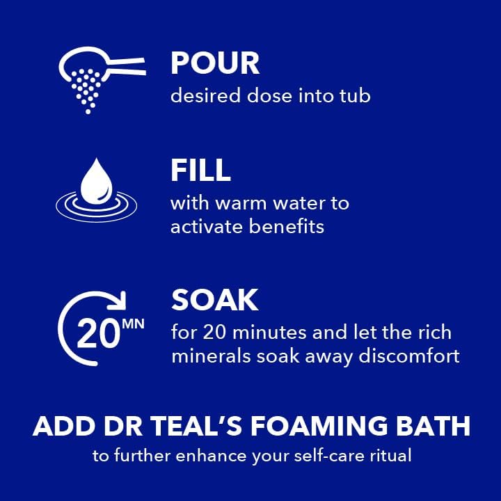 Dr Teal's Epsom Salt Soaking Solution, Soothe & Sleep, Lavender, 3lbs