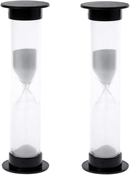 2Pcs New Mini Hourglass Sand Timer - 1 Minute (60 Seconds) Sandglass Clock | Compact Sand Timer for Games, Workouts & Time Management | Portable Timekeeping Tool