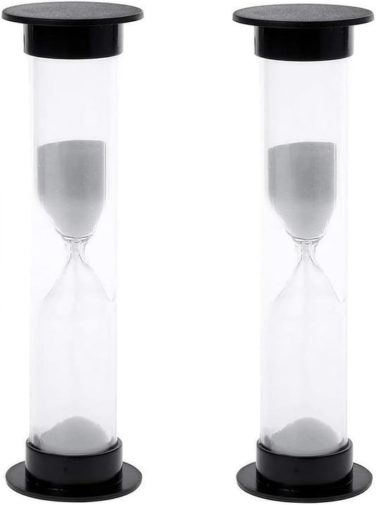 2Pcs New Mini Hourglass Sand Timer - 1 Minute (60 Seconds) Sandglass Clock | Compact Sand Timer for Games, Workouts & Time Management | Portable Timekeeping Tool