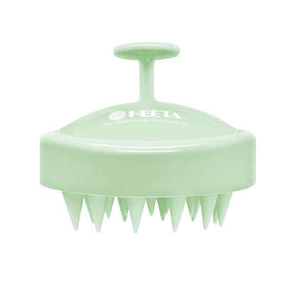 HEETA Scalp Massager Hair Growth, Soft Silicone Scalp Scrubber Shampoo Brush for Exfoliation, Dandruff Removal Head Massage Stress Relax, Wet & Dry Use for Thick Thin Curly Hair Care, Black