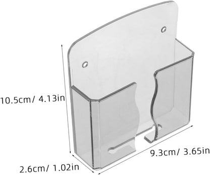 Lurrose Wall Mount Phone Charger Stand with Charging Hole, 4 Pack PC
