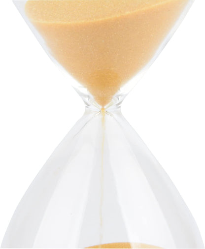 Hourglass, HoveBeaty Hand-Blown Sand Timer Set for Time Management 15 Minutes Durable Glass Construction (15 Min, Black)