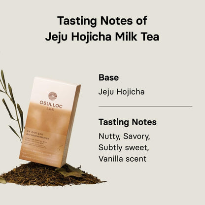 OSULLOC Jeju Matcha Milk Tea Powder Stick Packets, 10 Count