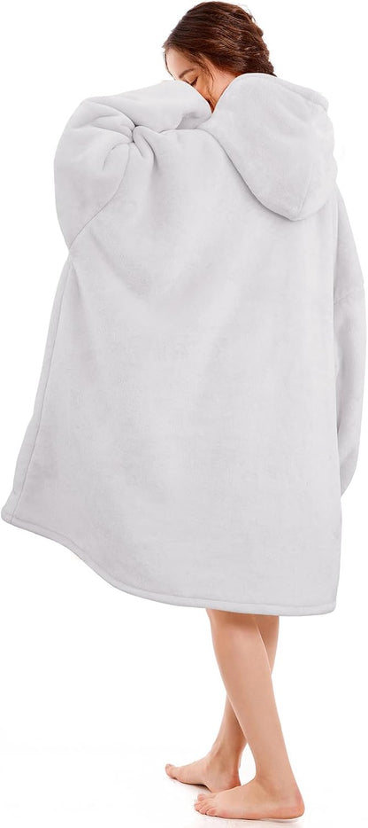 Narecte Cozy Oversized Blanket Hoodie Wearable Blanket Adults Soft Hooded Blanket Hoodie Birthday Gifts for Women Christmas - Colors B