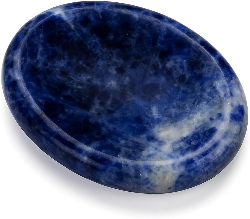 Natural Polished Thumb Palm Crystal for Meditation, Labradorite Worry Stone for Stress Relief, Anxiety Support & Pocket Reiki Healing