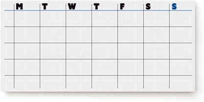 JSTORY Sticky Planner Adhesive Paper Note Columnar Scheduler Organizer to-do One Size Weekly White