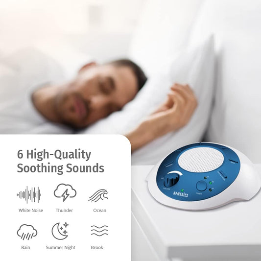 Homedics SoundSleep White Noise Sound Machine, Blue