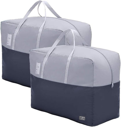 75L large Zipper Under-bed Comforter Storage Bag,2park moving bag