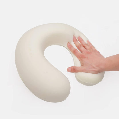 GDEOUP Travel Pillow 100% Pure Comfortable U Shape Memory Foam Pillows Neck and Head Support Portable Travel Neck Pillow Suitable for Planes Airplane for Traveling,Train,Self-Drivingng Car,(Grey)