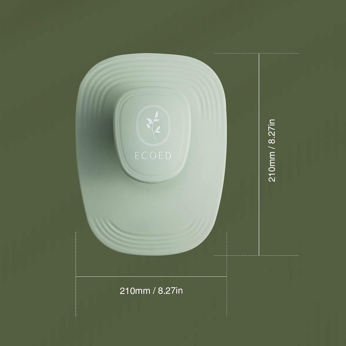 Ecoed Scalp Massager Shampoo Brush, Scalp Scrubber & Exfoliator (Natural)