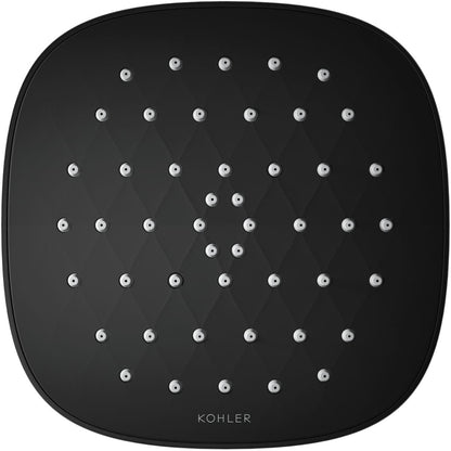 KOHLER 33631-Y-BN Cinq Round Single-Function Filtered Showerhead, Five-Layer Filtration, 2.5 GPM, Full Coverage Spray, Premium Durable Material, Vibrant Brushed Nickel