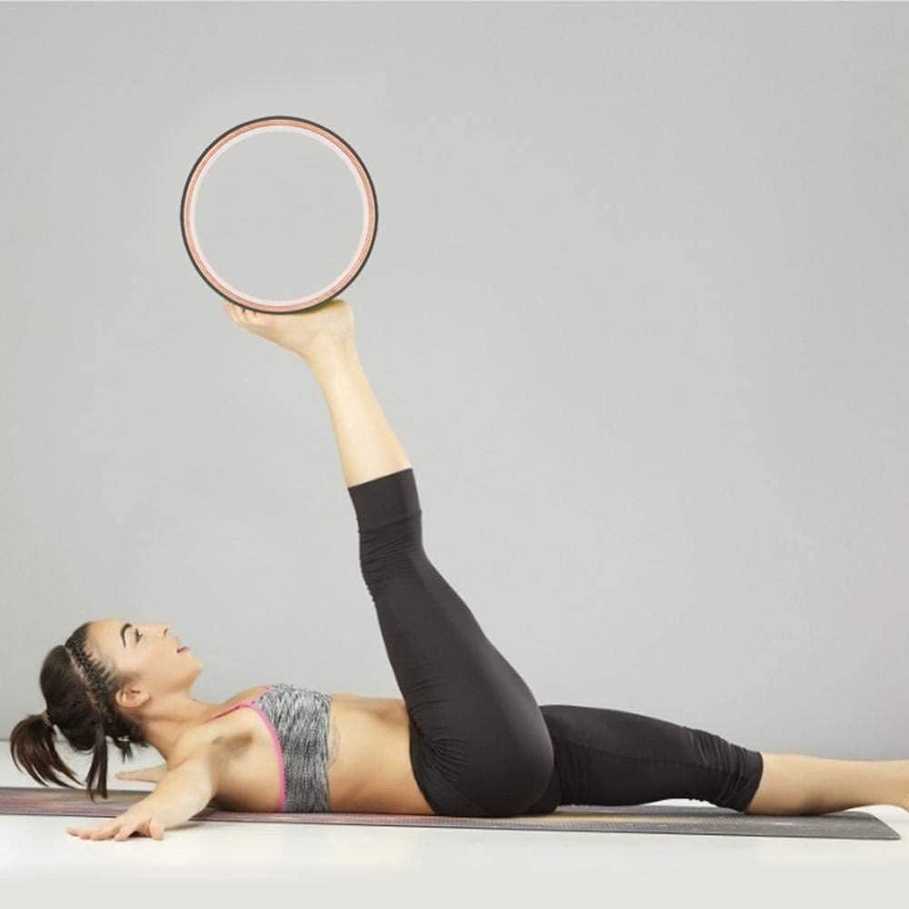 Yoga Wheel Cork Massage Wheel Pilates Yoga Circle Roller for Stretching Inner Wooden Yoga Wheel