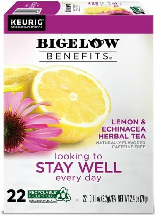 Lemon & Echinacea Herbal Tea K-Cup Pods, 22 Count