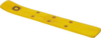 Hosley Wood Incense Holder Sun 10 Inches Ideal Gift for Wedding, Aromatherapy, Zen, Spa, Reiki, Meditation