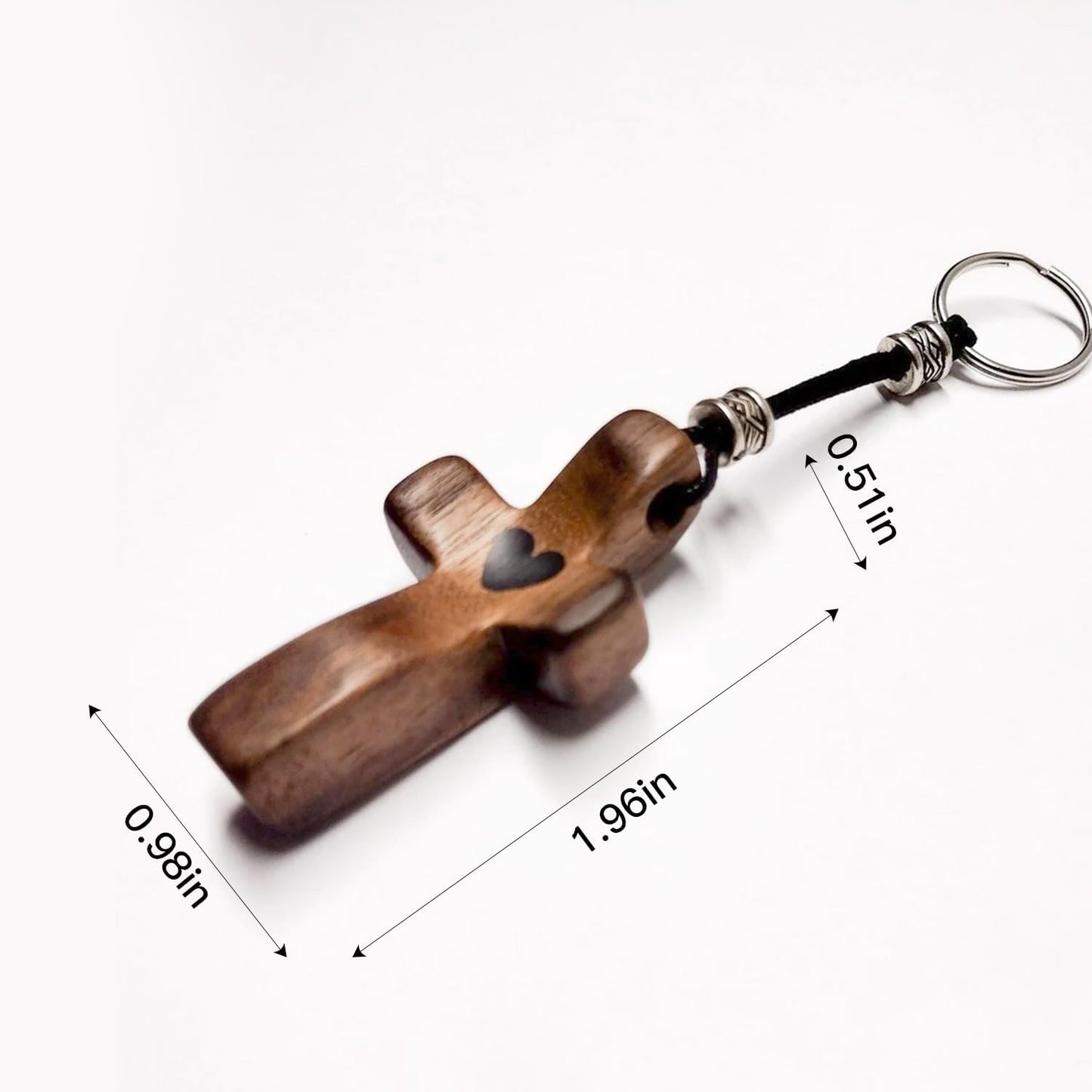 Cross My Heart/Encouragement Gift Wood Comfort Pocket Prayer Cross for Clutching, Clinging and Praying Christian Religious Gift