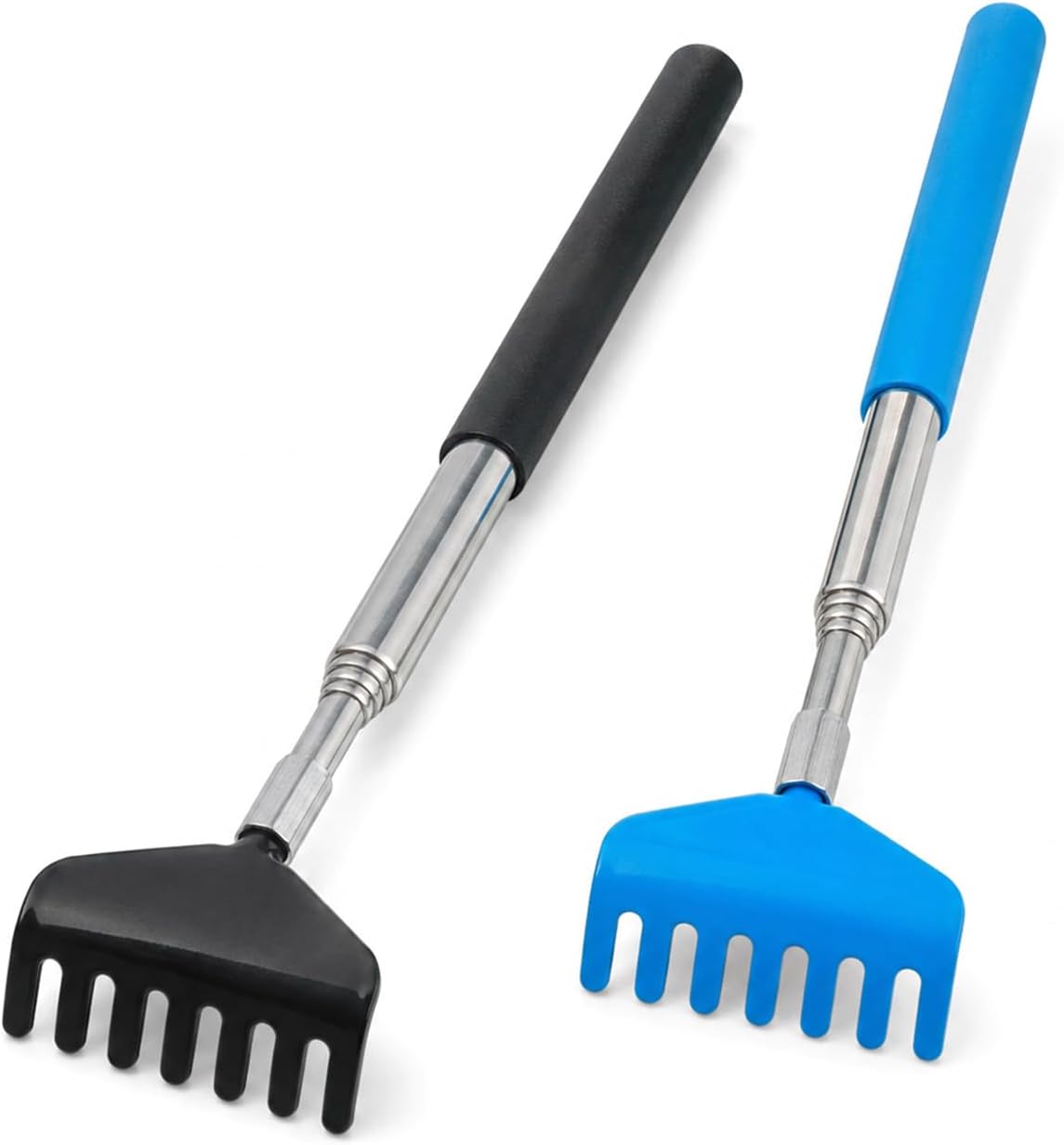 2Pcs Mini Zen Garden Rake Tools, Garden Sand Rake Feng Shui Decoration, Miniature Tabletop Rock Sand Zen Garden Accessories for Home Office(Blue + Black)