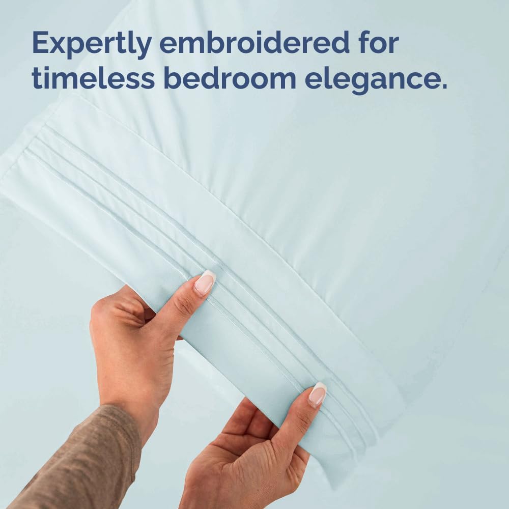 Standard Pillow Cases Set of 10 - Ultra Soft Hotel Quality Pillowcase Covers - Comfy, Cozy & Wrinkle Free - Shrink, Stain and Fade Resistant - Machine Washable Pillow Protectors - 10 Pcs Set - White - Colors A