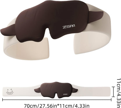 Sleep Mask 100% Mulberry Silk, Misty Blue