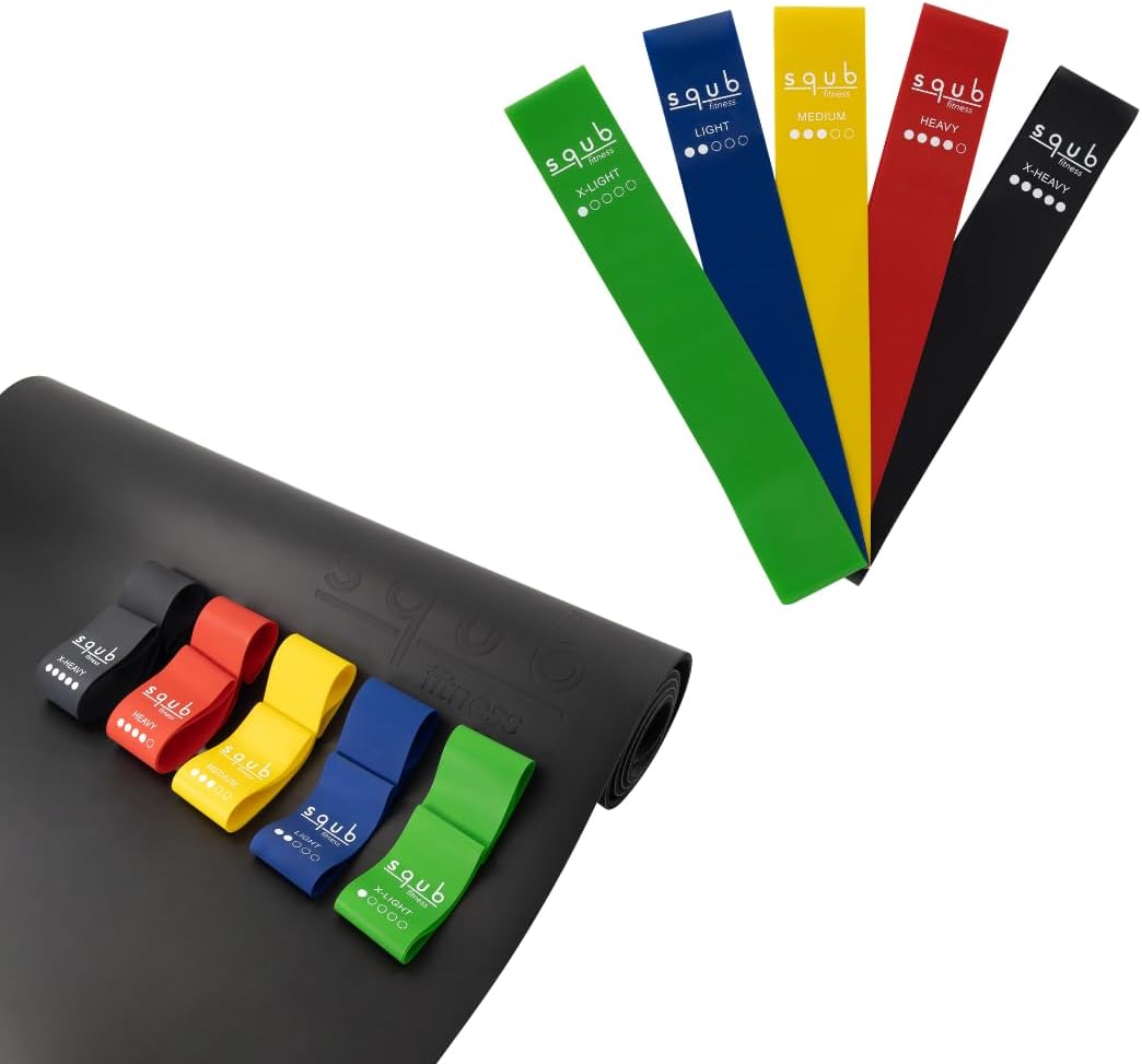 Fitness Resistance Bands Set Stretch Bands for Exercise Bands Resistance for Home Workout Bands, with Handles Bands for Working Out Portable Fitness Bands Resistance Bands for Women Elastic Band