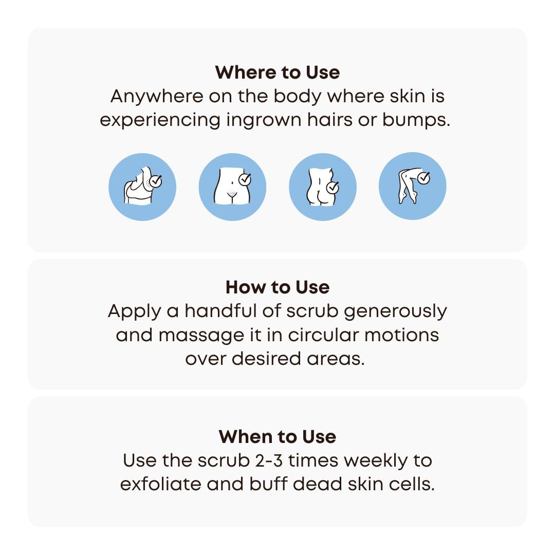 Bushbalm Dark Spot Exfoliating Scrub - Natural Body Scrub Exfoliant to Hydrated, Soften and Enhance Glow in Skin - Bermuda, 236 ml