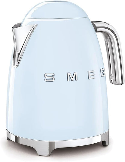 SMEG KLF03 Electric Kettle 1.7L (7 Cup), Retro Hot Water Boiler for Tea & Coffee, Fast Boiling, Auto Shut-Off, Soft Open Lid, 360° Swivel Base Countertop Kettle – Matte Champagne