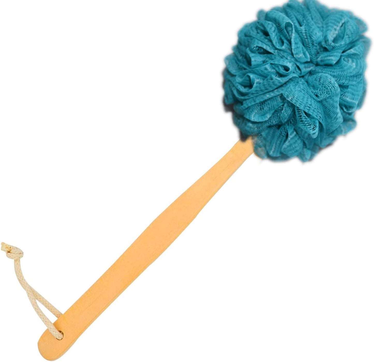 Back Scrubber for Shower & Body, Long Handle Bath Brush with Loofah Sponge, Exfoliating Shower Brush for Men and Women