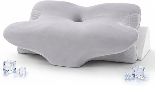 LUNINA Cervical Memory Foam Pillow for Neck Support, Contour Design
