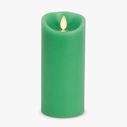 Luminara Flameless LED Battery Operated Ivory Pillar Candle, Flickering Realistic Moving Flame, 3" x 4.5" Luminous Real Wax Indoor Home Decor Pack of 1