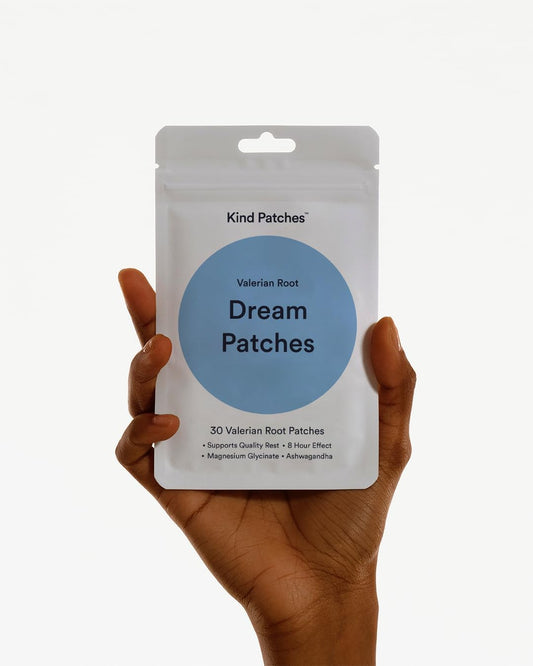Kind Patches Valerian Root Dream Patches - Sleep Patches - Natural Sleep Aid with Ashwagandha and Magnesium - Overnight Use - 30 Count