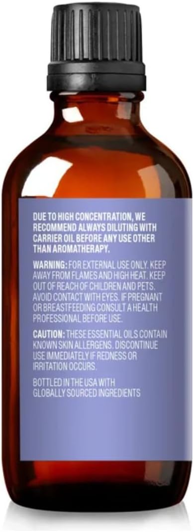 Cliganic Organic Lavender Essential Oil - 100% Pure Natural Undiluted, for Aromatherapy Diffuser | Non-GMO Verified - Colors A