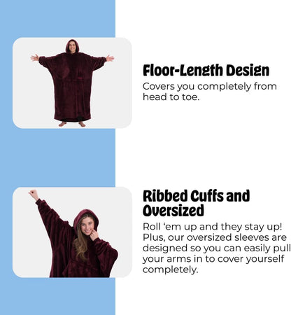 THE COMFY Dream | From Shark Tank | Patented | No Sherpa | Light Wearable Blanket Hoodie | Gift for Women & Men | One Size