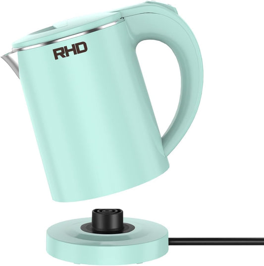 RHD 0.5L Small Portable Electric Kettle, 600W Stainless Steel Travel Kettle