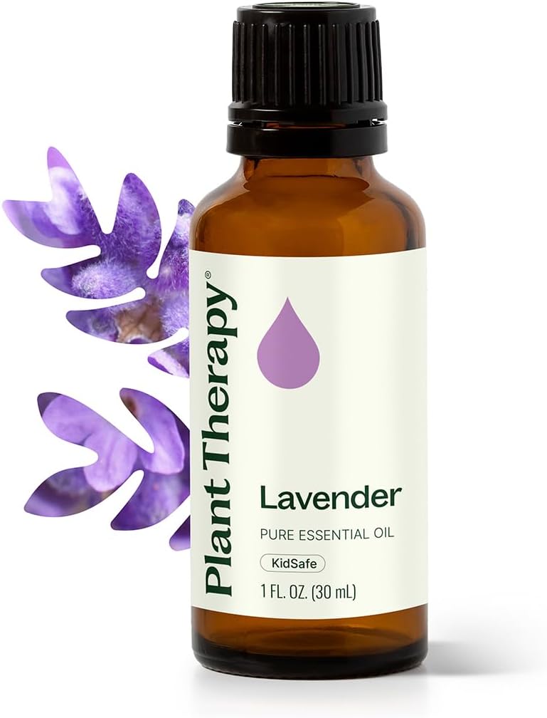 Plant Therapy Lavender Essential Oil 100% Pure, Undiluted, Therapeutic Grade, Aromatherapy Diffuser for Relaxation and Body Care, Healthy Skin and Hair, 10 mL (1/3 oz)