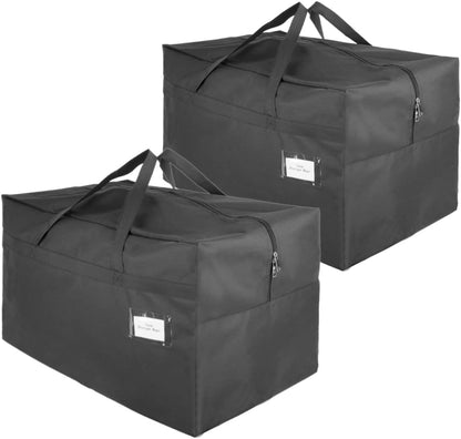 2 Pack Large Moisture-Proof Storage Moving Travel Bag Storage Container