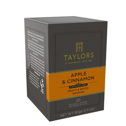 Taylors of Harrogate Apple & Cinnamon Herbal Tea, 20ct (Pack of 1)