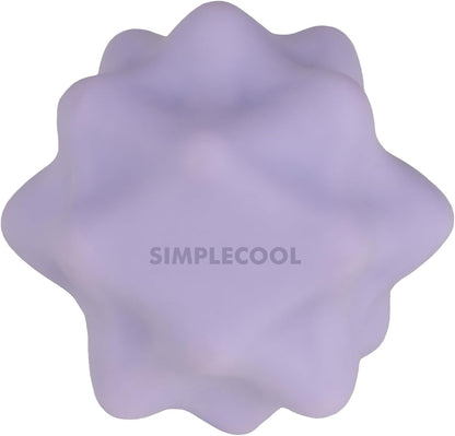 Small Spiky Massage Ball Trigger Point Massage Tool. Solid Bumpy Massager Balls for Deep Tissue Myofascial Release Hand Foot Plantar Fasciitis Pain Relief Knots Acupoint Yoga Fitness. 2.2×2.1in (Blue)