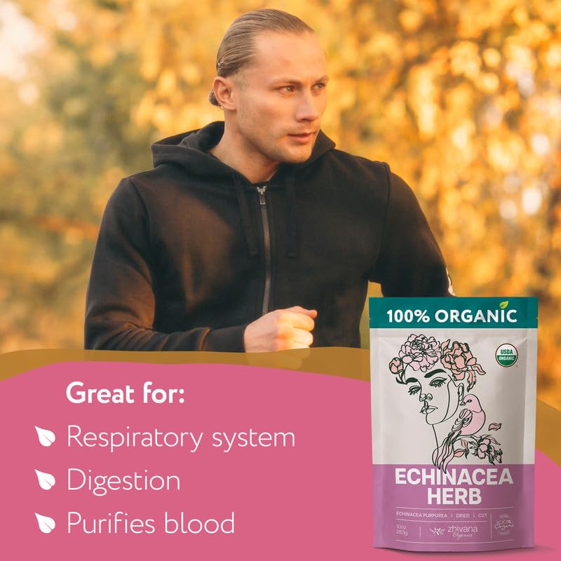 Organic Echinacea Herb Loose Leaf (4oz) - Echinacea Purpurea - Great for Seasonal Changes
