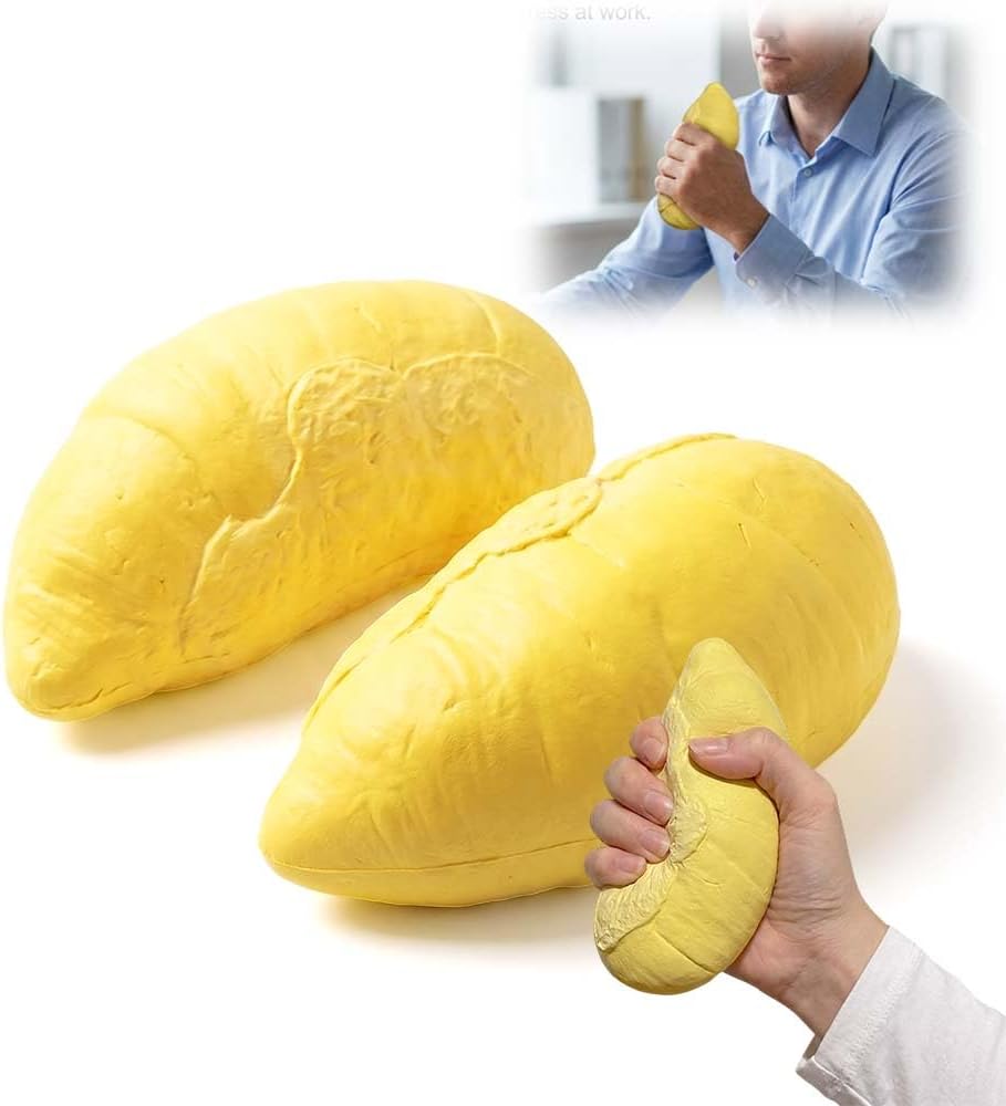 Peanut Shape Stress Relief Ball Soft Squeeze Fidget, TPR Anxiety Relief Hand Grip Decompression Ball for Office Desk Focus Relaxation Portable (1pc)