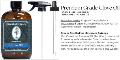 Essentially KateS Lavender Oil – 100% Pure & Natural, Steam-Distilled, with Glass Dropper, Roll-On Bottle & Sprayer for Aromatherapy, Skin & Home Use