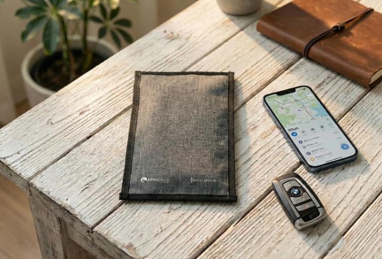 Faraday Bag for Phone & Car Key Fob, RFID Signal Blocking Pouch, Anti-Theft