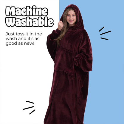 THE COMFY Dream | From Shark Tank | Patented | No Sherpa | Light Wearable Blanket Hoodie | Gift for Women & Men | One Size