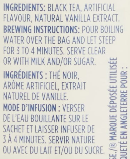 Tetley Tea Earl Grey Vanilla 24 Round Tea Bags