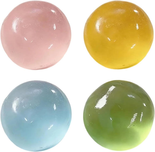 Coconut Oil Squishy, Coconut Oil Slow Rising Squeeze Stress Ball Clear Jelly Bubblegum Texture Coconut Oil Squishy Toy (Blue)